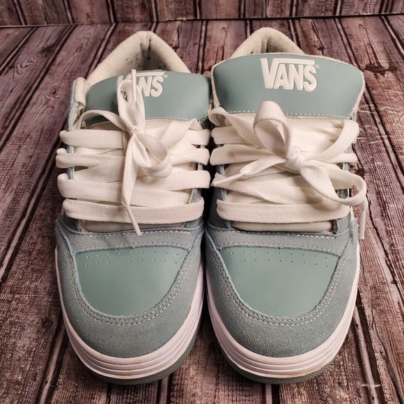 Vans Mens Hylane Skate Shoes Light Blue White Low Top Sneakers Size 11.5 - Picture 15 of 16